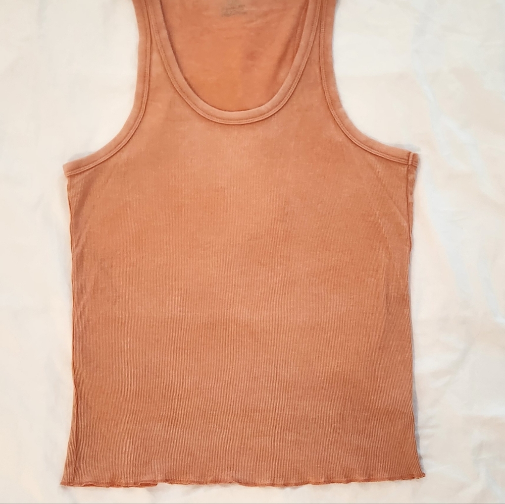 Aerie Terracotta Ribbed Tank
